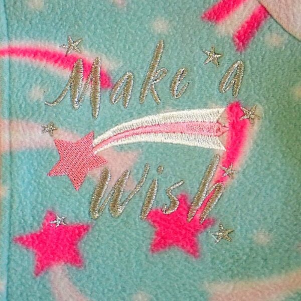 Size 3 Baby Berry 'Make a Wish' Polar Fleece Sleepsuit EUC - Image 4