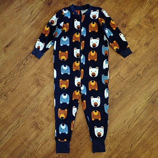Size 4 Tilt 'Bear' Polar Fleece Sleepsuit EUC - Image 2