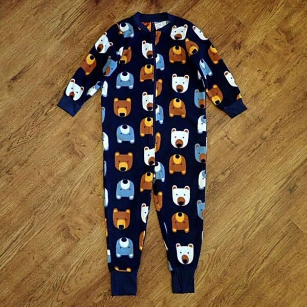 Size 4 Tilt 'Bear' Polar Fleece Sleepsuit EUC - Image 2