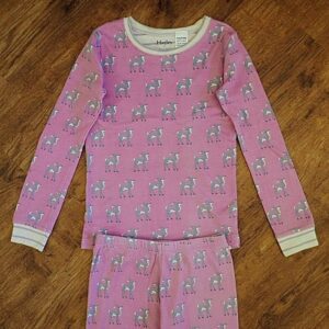 Size 7 Lilac Stretch Cotton 'Deer' Pyjamas by Hatley EUC