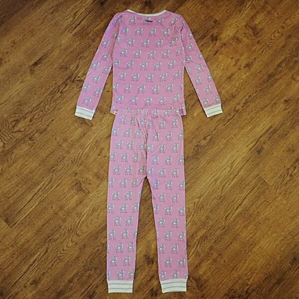 Size 7 Lilac Stretch Cotton 'Deer' Pyjamas by Hatley EUC - Image 3