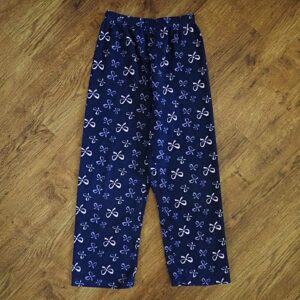 Size 8 All Sorts 'Bows' Navy Pyjama Pants EUC