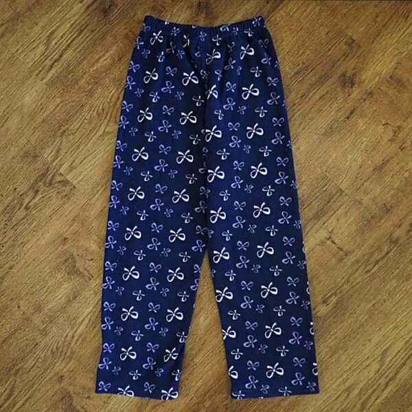 Size 8 All Sorts 'Bows' Navy Pyjama Pants EUC - Image 2