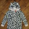 Size 8 Brilliant Basics Coral Fleece 'Leopard' Sleepsuit EUC