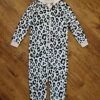Size 8 Brilliant Basics Coral Fleece 'Leopard' Sleepsuit EUC - Image 2