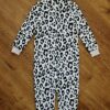 Size 8 Brilliant Basics Coral Fleece 'Leopard' Sleepsuit EUC - Image 3