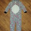 Size 8 Kids & Co Coral Fleece Hooded Sleepsuit EUC - Image 2