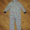 Size 8 Kids & Co Coral Fleece Hooded Sleepsuit EUC - Image 3