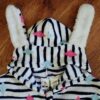 Size 8 Kids & Co Coral Fleece Hooded Sleepsuit EUC - Image 4