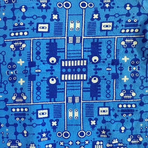 Size 8 Lily & Dan Blue 'Robot' Flannelette Pyjamas EUC - Image 4