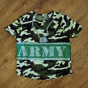 Size 4/6 K-Mart 'Army' Camouflage Tee EUC