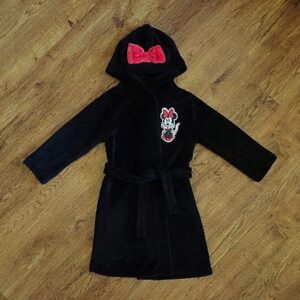 Size 4 Disney Minnie Mouse Hooded Dressing Gown EUC
