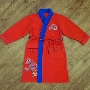 Size 7/8 Unbranded 'Skulls' Dressing Gown EUC