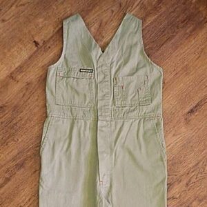 Size 10 Workcraft Bib & Brace Khaki Overalls EUC