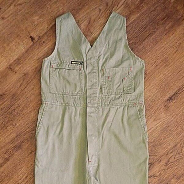 Size 10 Workcraft Bib & Brace Khaki Overalls EUC