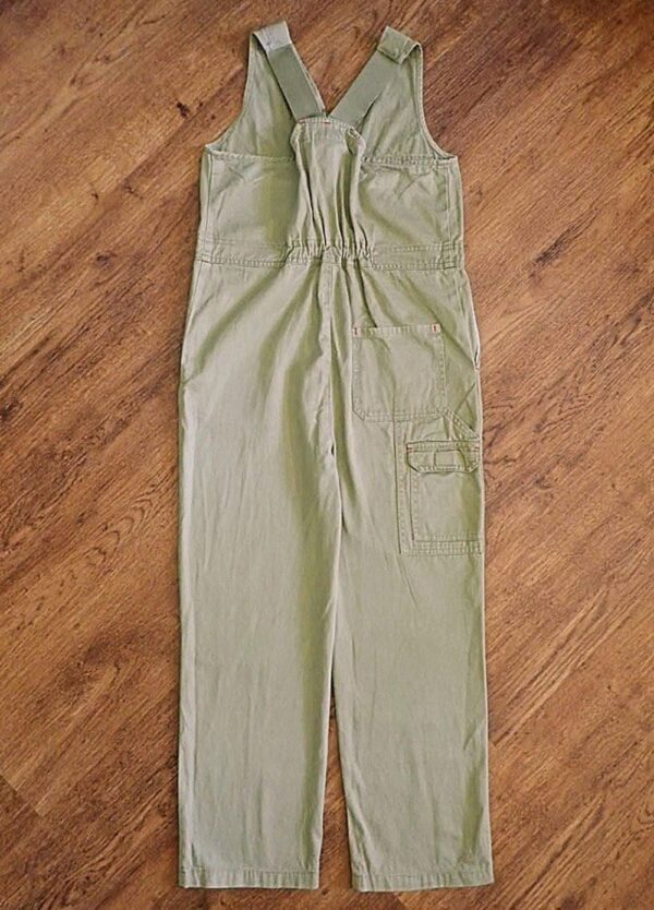 Size 10 Workcraft Bib & Brace Khaki Overalls EUC - Image 3
