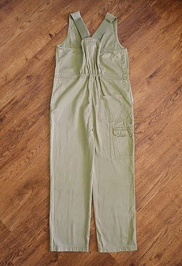 Size 10 Workcraft Bib & Brace Khaki Overalls EUC - Image 3