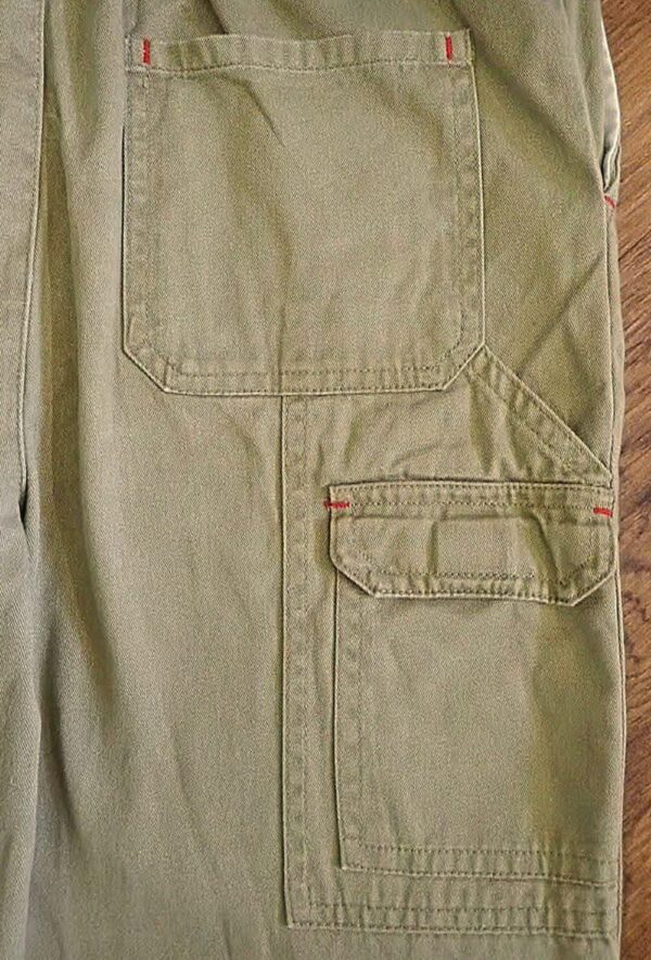 Size 10 Workcraft Bib & Brace Khaki Overalls EUC - Image 5