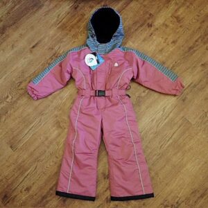 Size 4 Chute Pink & Grey Snow Suit NWT