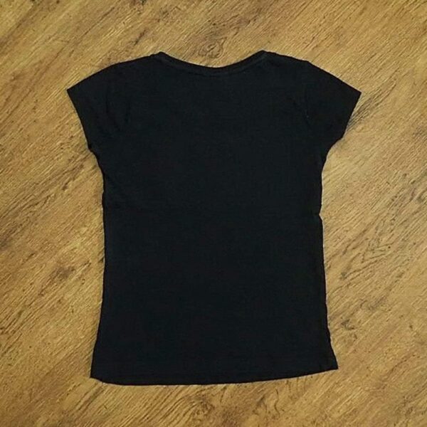 Size 10 Mango 'Merry and Bright' Black Christmas Tee NWOT - Image 2