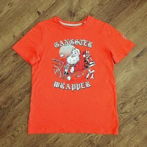 Size 10 Target 'Gangster Wrapper' Red Santa Tee NWOT