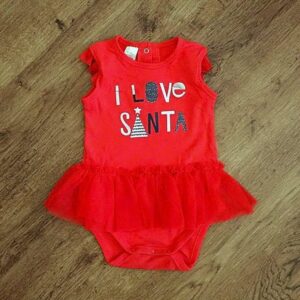 Size 1 Tiny Little Wonders 'Santa' Bodysuit EUC