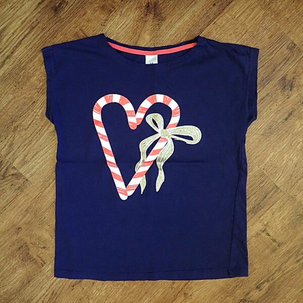 Size 12 Target 'Candycane' Christmas Tee NWOT