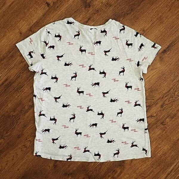 Size 14 Anko 'Ohhhh Deer' Grey Sleep Top EUC - Image 2