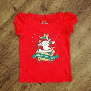 Size 3 H&T 'Merry Christmas' Tee EUC