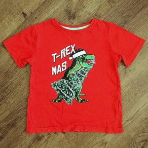 Size 3 Tilt 'T-Rex Mas' Christmas Tee EUC