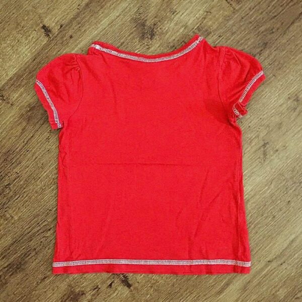 Size 4 H&T Red 'Dear Santa' Tee EUC - Image 2