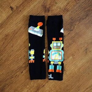 Size 1/3yrs Black 'Robot' Leg Warmers NOS