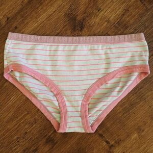 Size 10/12 Bonds Pink & White Briefs EUC
