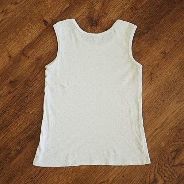 Size 10/12 Neon White Thermal Singlet EUC - Image 2
