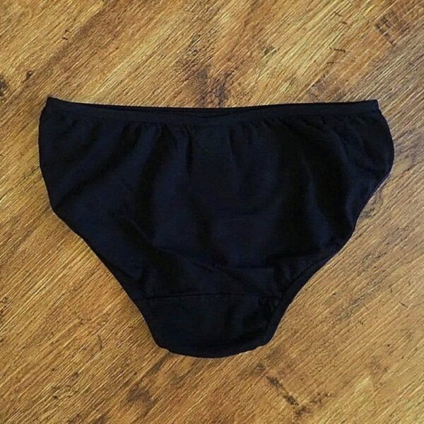 Size 10/12 Target Plain Black Briefs NWOT - Image 2