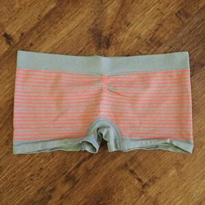 Size 10/12 Target Orange & Grey Striped Trunks NWOT