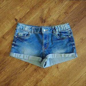 Size 10 Target Blue Stretch Denim Shorts EUC