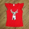 Size 14 Target 'Deer' Red Christmas Tee EUC