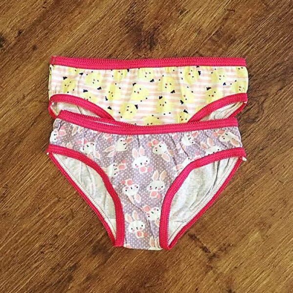Size 2/3 Neon 'Bunny' & 'Chick' Briefs (x2) NWOT