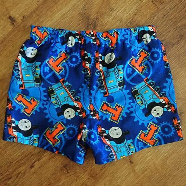Size 2 Thomas the Tank Engine Blue Boxer Shorts GUC - Image 2