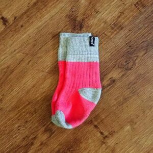 Size 1/3yrs Bonds Cherry Pink & Grey Thick Socks EUC