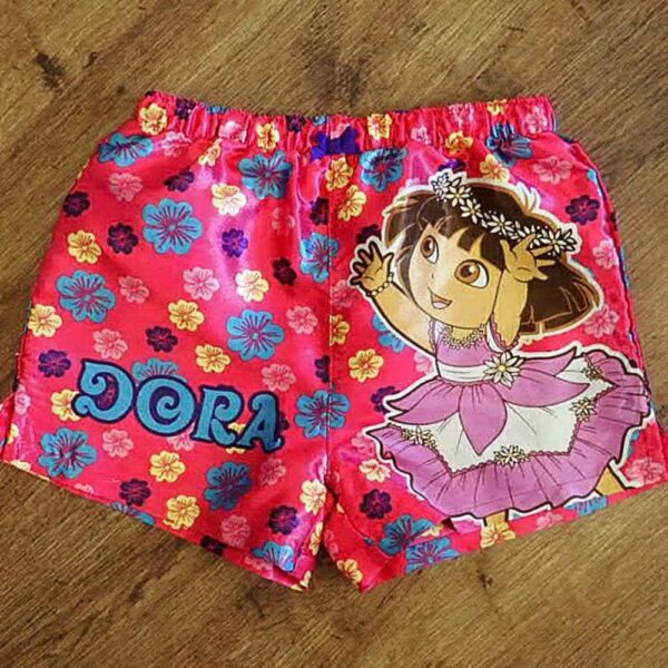 Size 3 Dora the Explorer Satin Boxer Shorts EUC