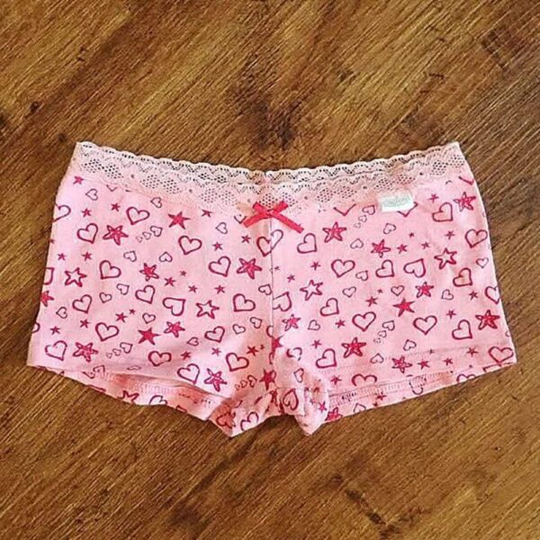 Size 4/6 All Sorts 'Loveheart' Pink Trunks NWOT