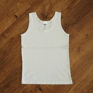 Size 4/6 Neon White Singlet EUC