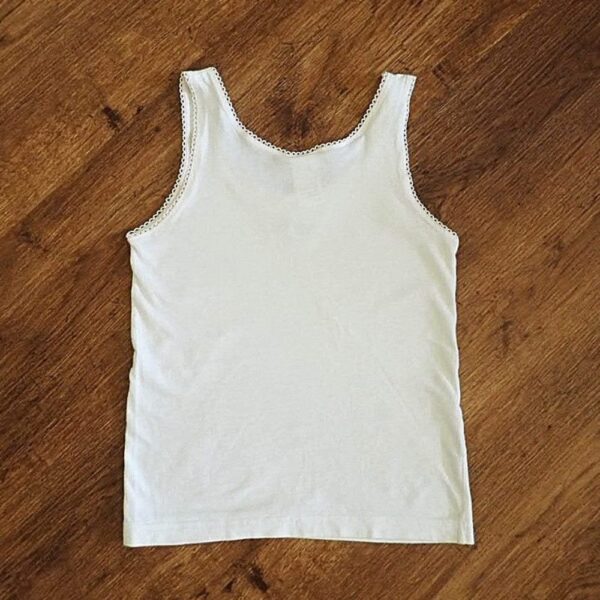 Size 4/6 Underworks White Thermal Singlet EUC - Image 2