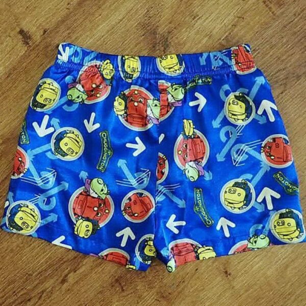 Size 4 Chuggington Blue Satin Boxer Shorts NWOT - Image 2
