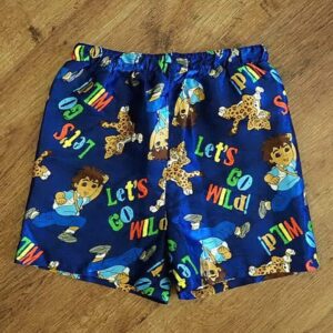 Size 4 Dora the Explorer 'Diego' Satin Boxer Shorts NWOT