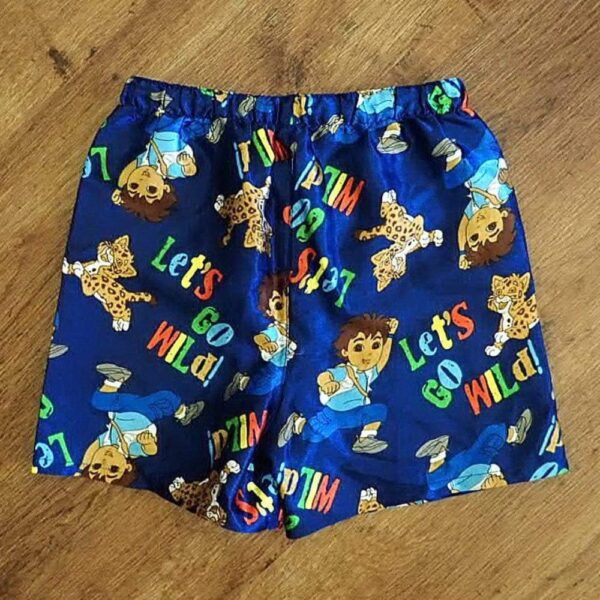 Size 4 Dora the Explorer 'Diego' Satin Boxer Shorts NWOT - Image 2