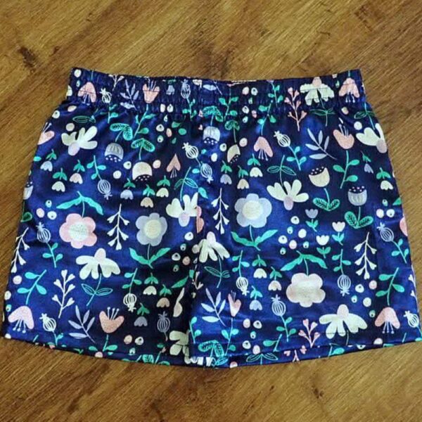 Size 4 Emerson Junior Blue Floral Boxer Shorts NWOT