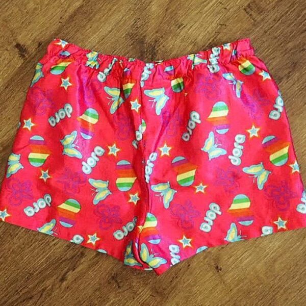 Size 6 Dora the Explorer Hot Pink Satin Boxer Shorts EUC - Image 2